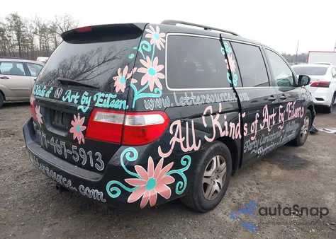 2007 Honda Odyssey Ex-L z USA, uszkodzony, nr VIN 5FNRL38797B076832